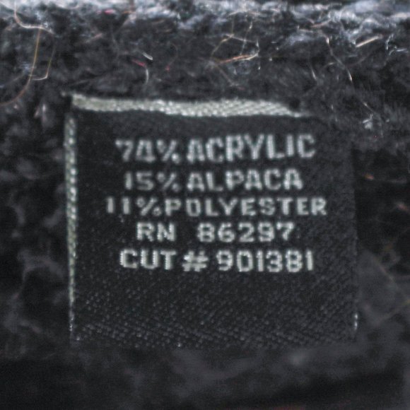 Vintage Y2K Max Azaria BCBG Alpaca Mohair Ash Gray Cardigan Copper Flecks - Picture 14 of 15